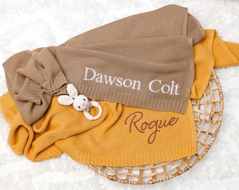 Custom baby blanket, Organic Cotton Baby Blanket, Perfect Baby Gift, Blanket Newborn, Personalized Gift, Custom Embroidery Baby Blanket