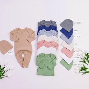 Personalized Cotton Homecoming Outfit, Custom Baby Outfit, Baby Shower Gift, First Day Outfit, Custom Name, Perfect for Newborn, Custom Name image 3