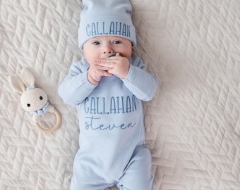 Newborn Baby Outfit, Custom Baby Apparel, Personalized Baby Coming Home Outfit, Embroidered Newborn Outfit, Baby Shower Gift, Bodysuit Baby