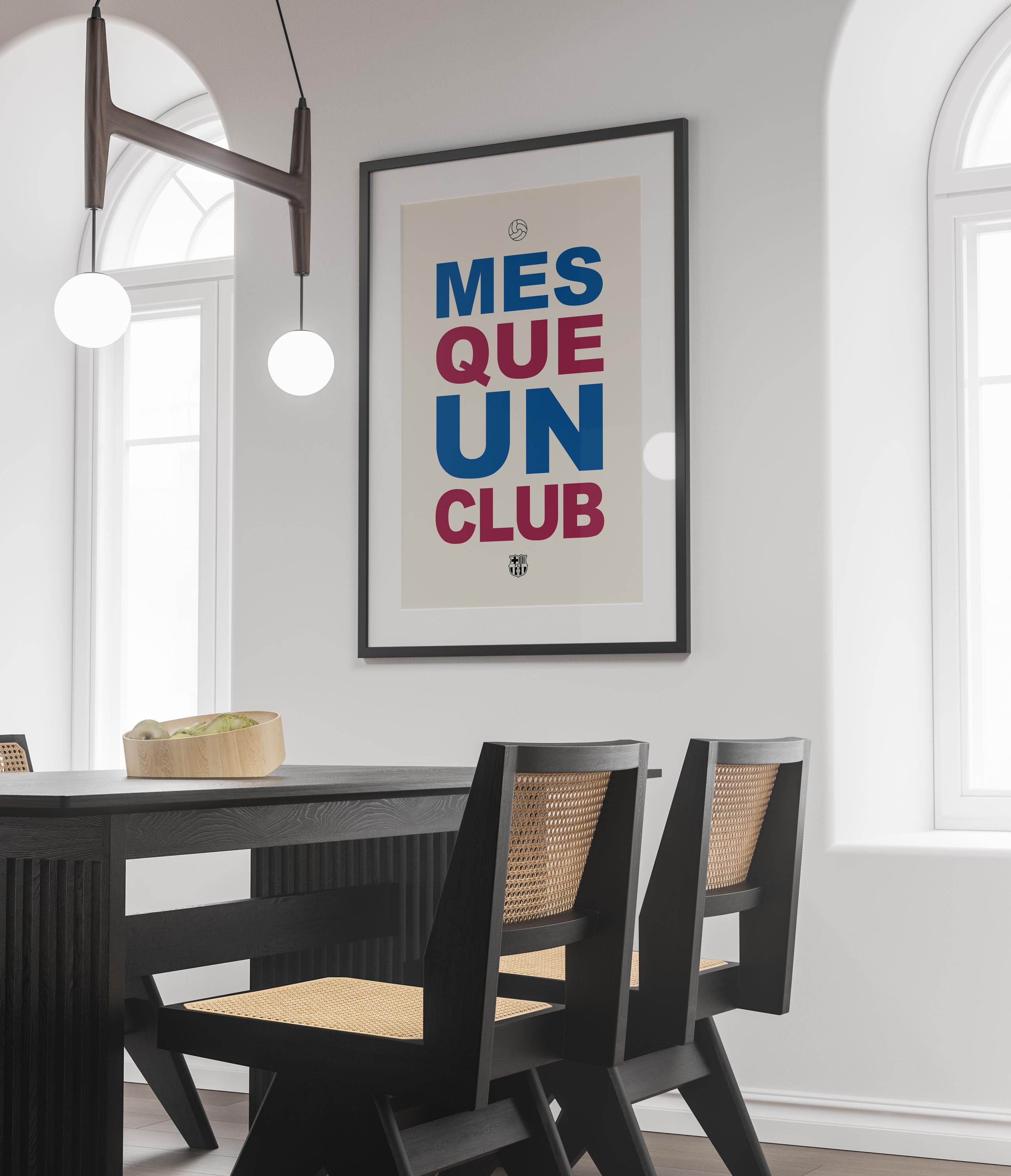 FCバルセロナ ポスター MES QUE UN CLUB アートポスター A2 FC Barcelona Poster, Mes Que Un Club Poster, FC Barcelona