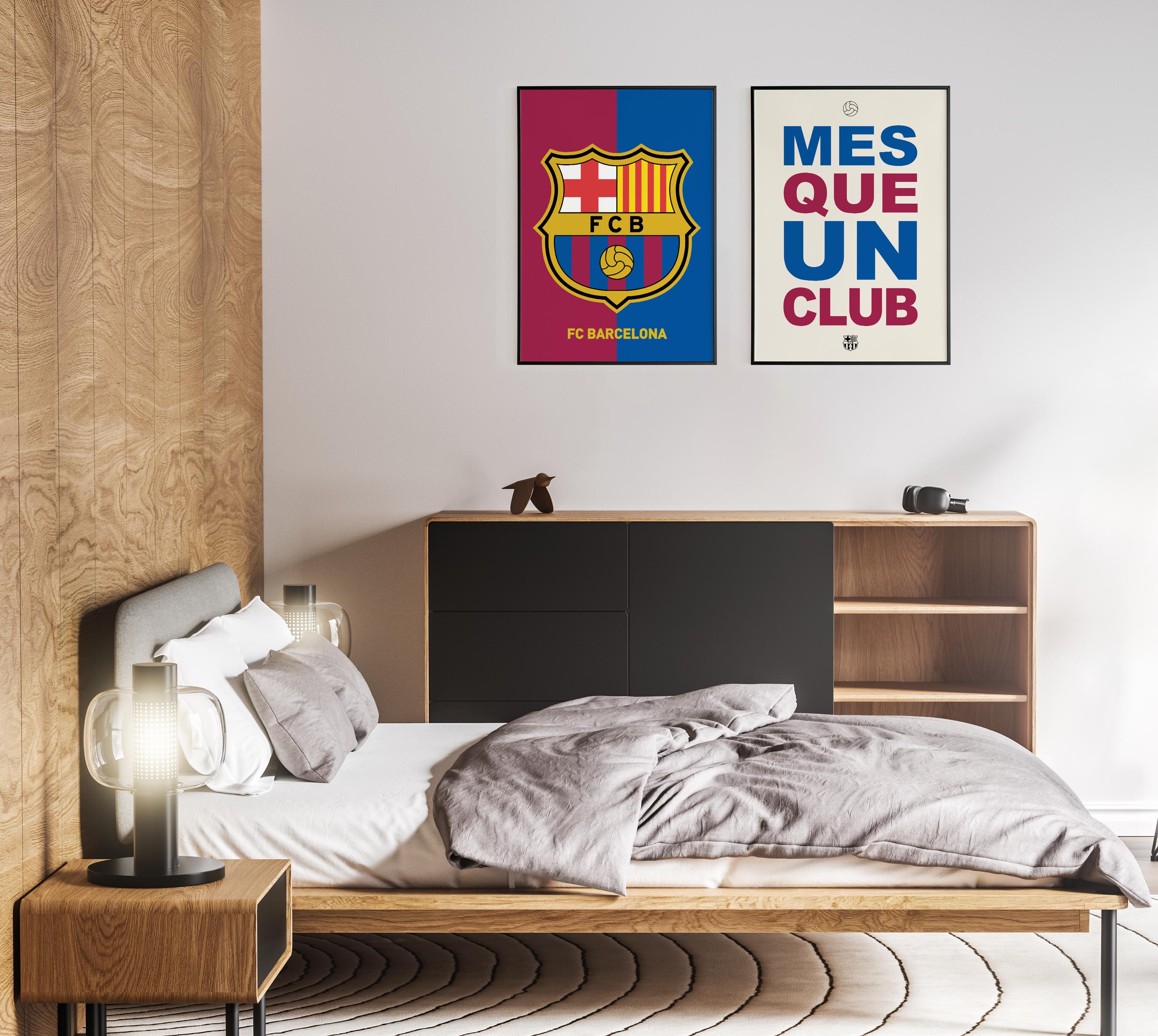 FCバルセロナ ポスター MES QUE UN CLUB アートポスター A2 FC Barcelona Poster, Mes Que Un Club Poster, FC Barcelona