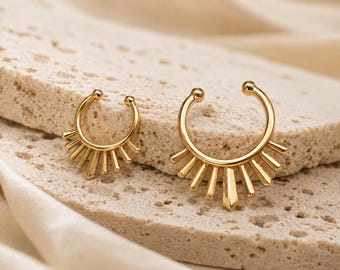 Sun Rays Septum Nose Ring