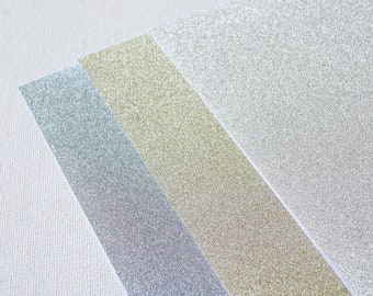 Magical Stardust Glitter Chiyogami Paper - 15 sheets in Silver Gold Blue (Free Ship worldwide for order more than USD35)