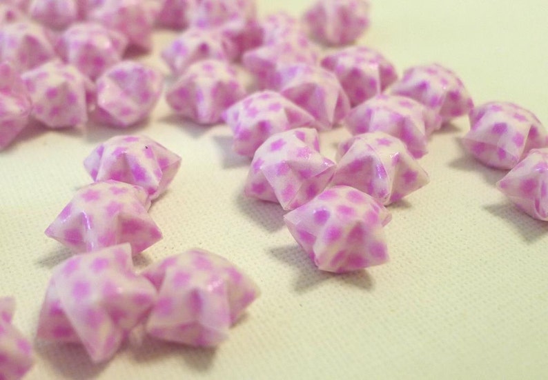 80 Romantic Purple Lilac Vellum Glow in Dark Origami Lucky Stars Free Ship worldwide for order more than USD35 image 2