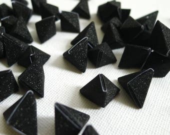 50 Black Diamond - Magical Fairy Dust Korean Origami Lucky Stars a.k.a. Origami Crane Eggs  (Free Ship worldwide for order more than USD35)