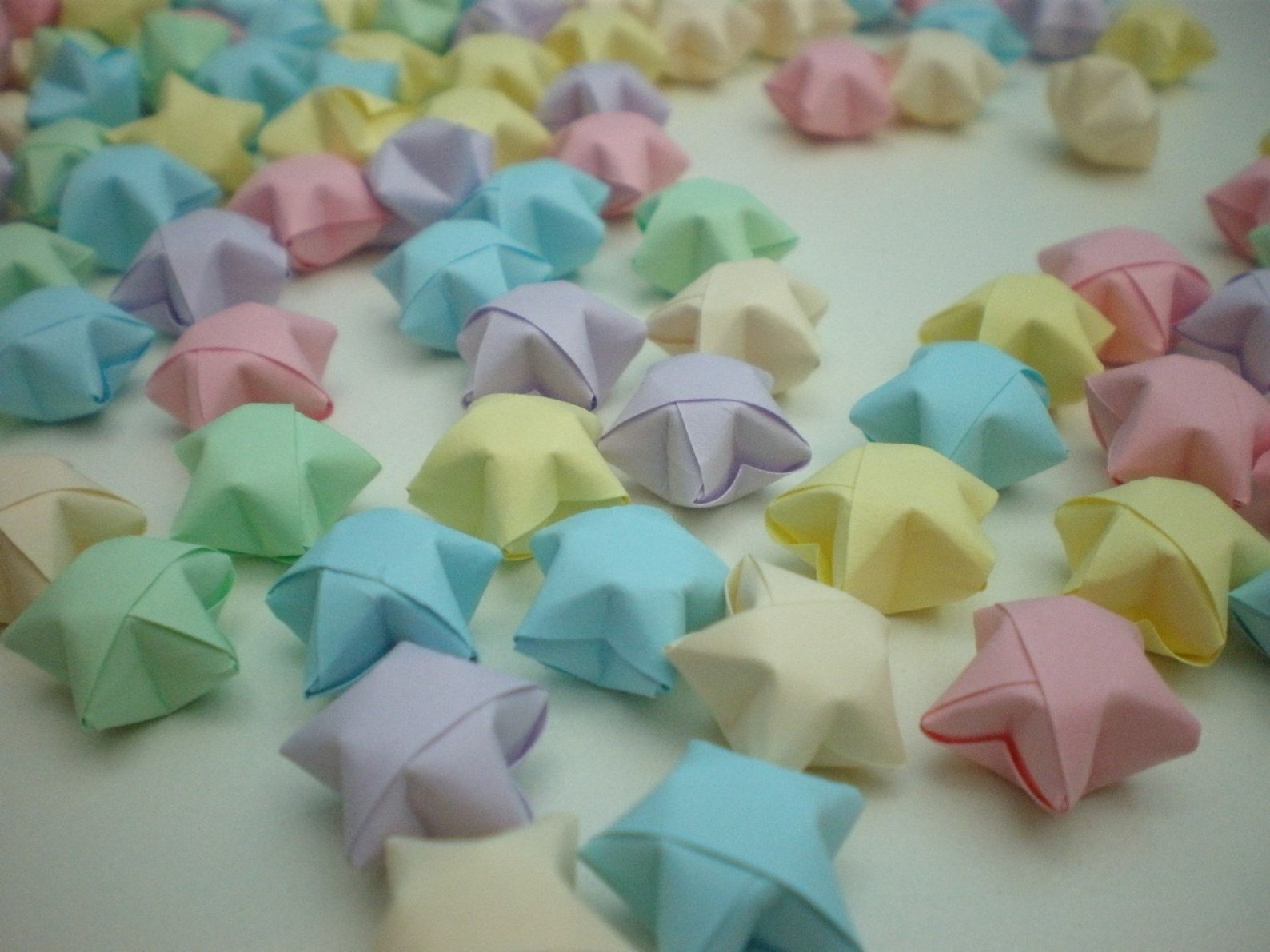 100 Baby Soft Pastel Origami Lucky Stars custom order Etsy