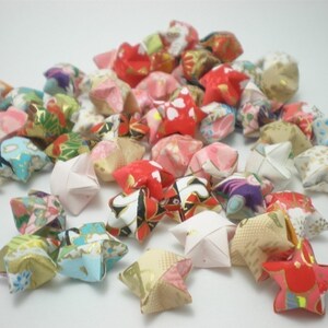 50 Washi Chiyogami Origami Lucky Stars made with Yuzen Paper Free Ship worldwide for order more than USD35 image 3