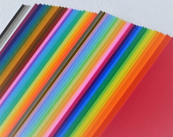 50 Colors Rainbow Burst Sheet Pack for Origami Project (USD35 Free Ship Worldwide*)