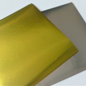 Prata e Ouro - Pacote de papel alumínio Origami - 30 folhas (envio grátis para todo o mundo para pedidos acima de US$ 35)