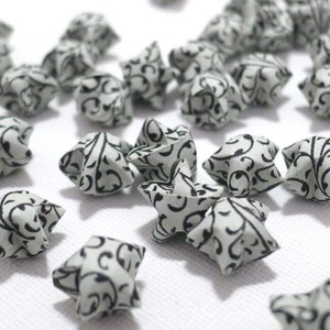 100 Classic Damask design Rustic Grey Origami Lucky Stars custom order available image 2