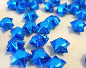 80 Aquamarine Blue Origami Lucky Stars