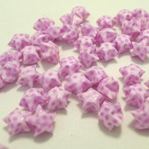 80 Romantic Purple Lilac Vellum Glow in Dark Origami Lucky Stars Free Ship worldwide for order more than USD35 image 3