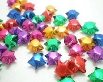 100 Gorgeous Jewel Toned Lucky Stars - custom order available