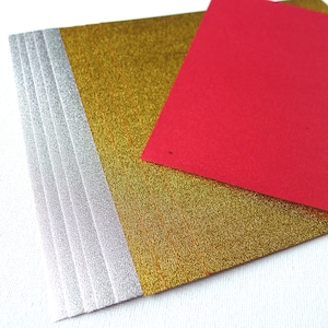 Silber und Gold doppelseitige Karte/Papier-Pack - 10 Blatt