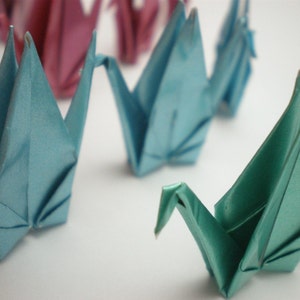 12 guindastes de papel de origami japonês tradicional com brilho legal (US$35 frete grátis para todo o mundo*)