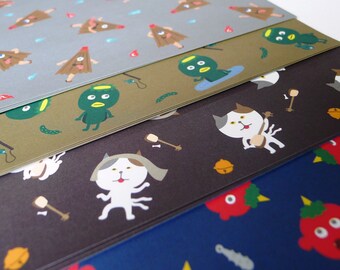 Yōkai - The Cute Japanese Monsters - Japanese Design Paper Pack 16 sheets