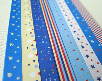Little Sailor Song -  Origami Lucky Star Folding Paper - pack of 160 strips  (Free Ship worldwide for order more than USD35)