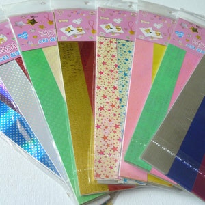 Giant Origami Lucky Star Strips Pack of 32 strips 4cm or 1.5 inch Origami Stars image 10