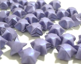 100 Pure Shimmer - Romantic Purple Lilac Origami Lucky Stars