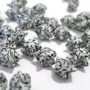 100 Classic Damask design Rustic Grey Origami Lucky Stars custom order available image 3