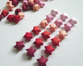 100 Valentine Candy Red/Pink Gradient Origami Lucky Stars  (Free Ship worldwide for order more than USD35)