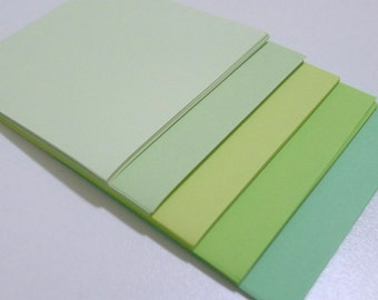 Cool Colors - Dewy Green Whispers Construction Paper Pack - 12.5cm x 17.5cm - 22 sheets