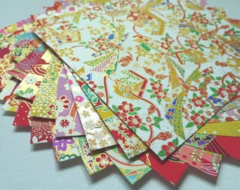 Washi Chiyogami Paper Pack for Traditional Japanese Origami Paper Project- 14cm 20 sheets  (USD35 Free Ship Worldwide*)