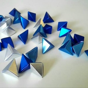 Frozen - 50 Cool Shine Matte Matellic Korean Origami Lucky Stars a.k.a. Origami Crane Eggs  (Free Ship worldwide for order more than USD35)