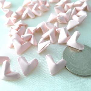 50 Sweet Candy Romantic Pink Origami Lucky Hearts custom order available image 2