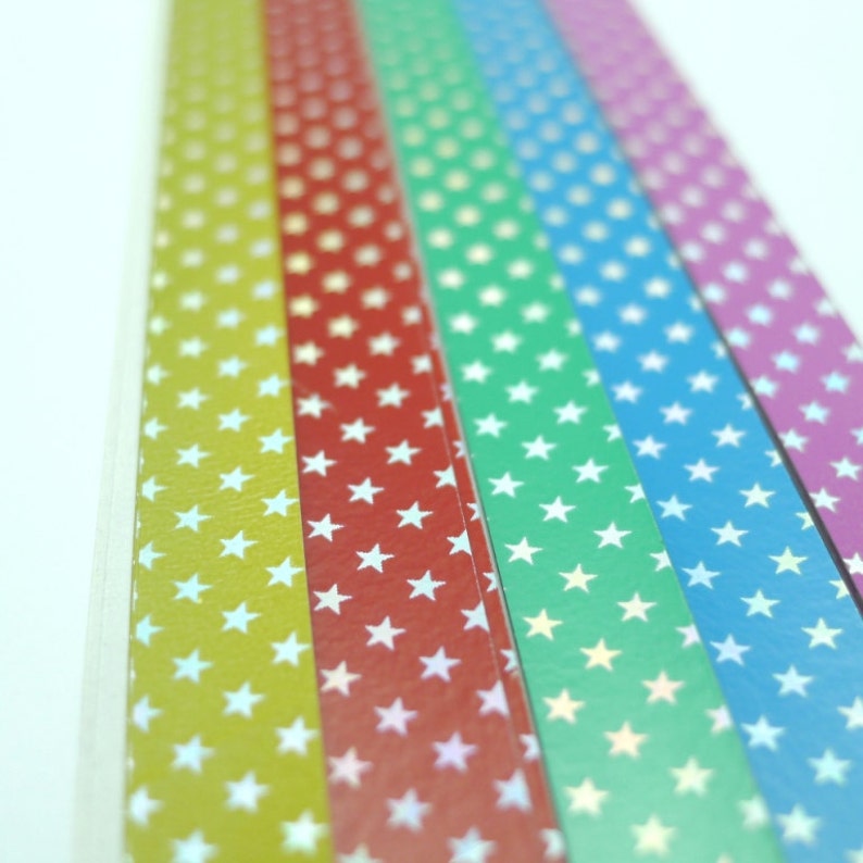 Rainbow Shower Diamond Sparkle Stars Origami Lucky Star Etsy
