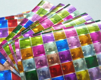3D Pattern of Check - Poly Paper Pack for Origami Project- 10 sheets