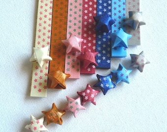 2 way Pure Shimmer Precious Metal (Brushed Metal) Origami Star Strips - 7 colors 140 strips  (Free Ship worldwide for order more than USD35)