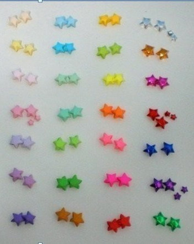 100 Starry Starry Night Pearlescent Origami Lucky Stars image 5