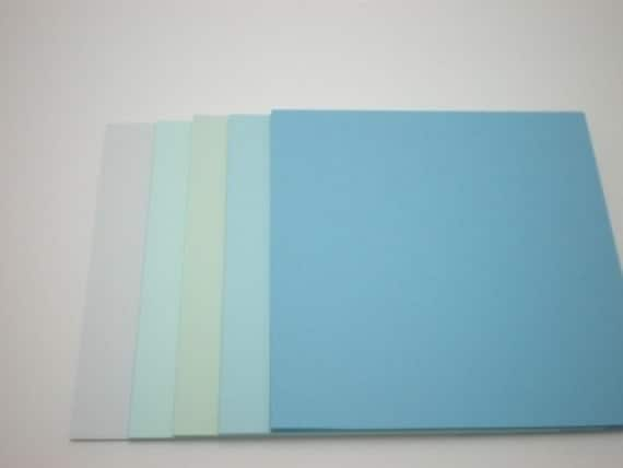 Cool Colors Ocean Breeze Blue Construction Paper Pack 12.5cm X