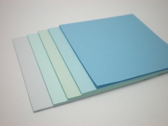 Cool Colors Ocean Breeze Blue Construction Paper Pack 12.5cm X