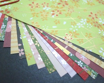 Beautiful Yuzen Paper Pack - Spring (L) for Traditional Japanese Origami Paper Project- 20 sheets
