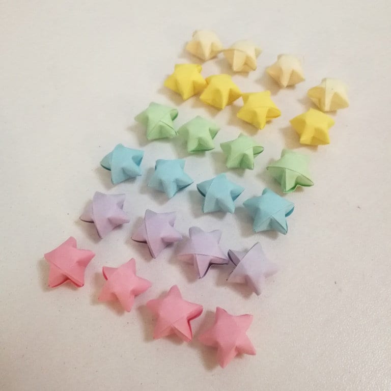 100 Baby Soft Pastel Origami Lucky Stars custom order Etsy