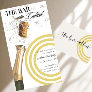 Afstuderen Rechten School Afstuderen Advocaat Afstuderen Call to the Bar Pass the Bar Aankondiging uitnodiging feest