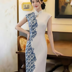 Oriental Blue Dress