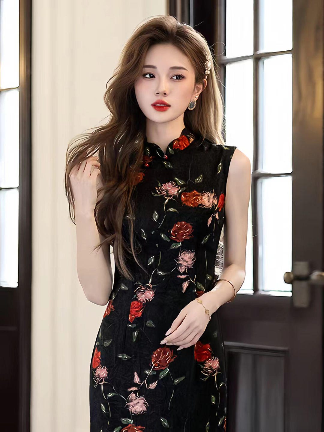 white ruffle corset dress BRIAR Ruffled Satin Mini Color:Y20-29 Sage Green Exquisite Ruffles and Long erin-dress Asian Inspired Dress Chinese