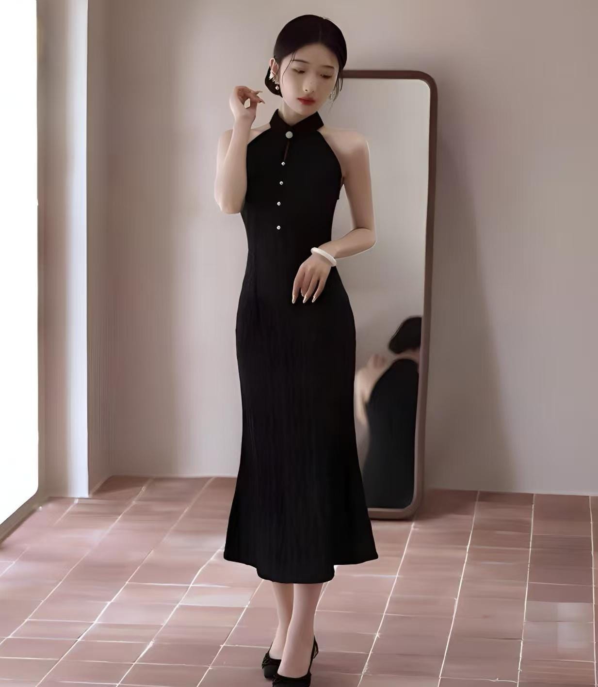 Black Lace Qipao - Etsy Black Lace Qipao - Etsy