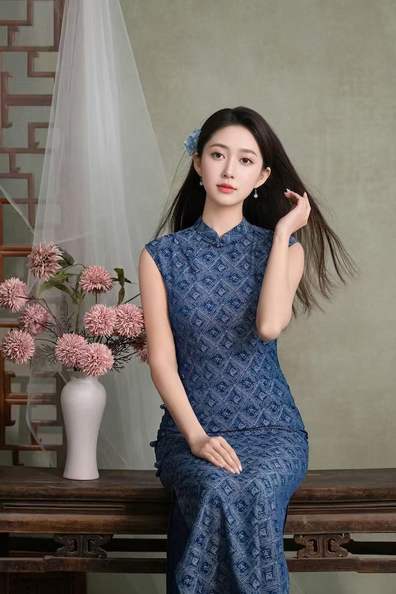 modern chinese style dress Crane
