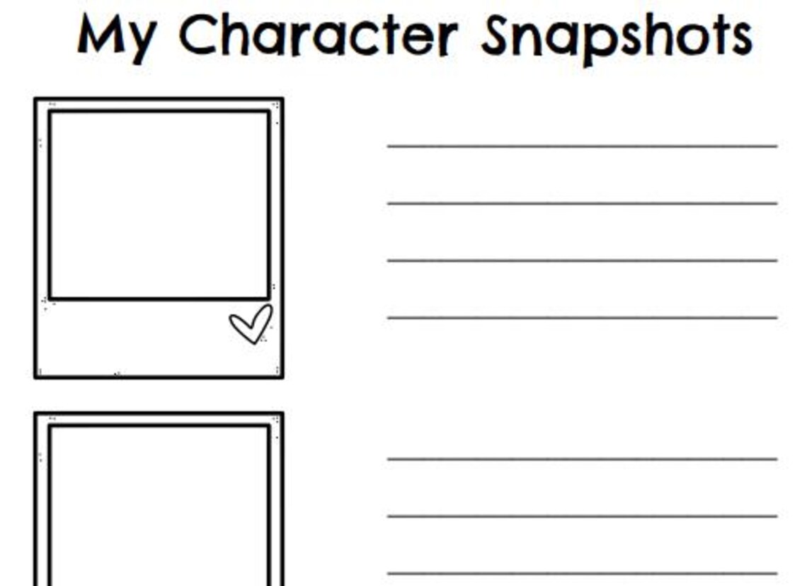 Reading Snapshot Graphic Organizers - Etsy