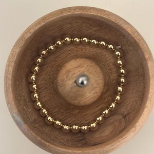 Gold beaded bracelet