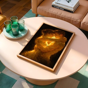 Intimate love artwork with dramatic lighting