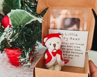 Christmas gifts A Little Pocket Bear Hug - Ready to give bear hugs to whoever needs one pocket bear hug wellbeing gift mental health gift