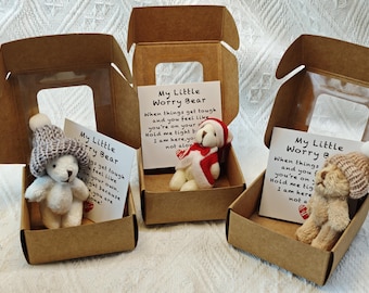 A Little Pocket Bear Hug - Ready to give bear hugs to whoever needs one pocket bear hug wellbeing gift mental health gift
