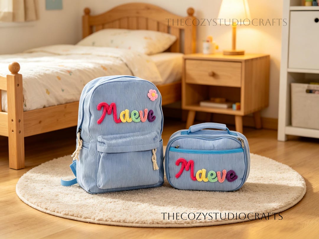 Personalized Set - Backpack and Lunchbag - Back to School Gift - School ...