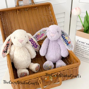 Personalized Plush Bunny, Easter Gift, Stuffed animal, Baby Gift, Toddler Gifts, Baby Shower Gift,Nursery Decor, New Baby Gift Gift for kids