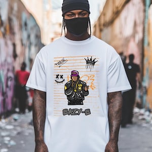 Eazy E Shirt Eazy-E T-Shirt Rap Shirt Vintage 90er Jahre Overszied Shirt N.W.A Inspiriert Retro Minimalist Streetwear Rap HipHop